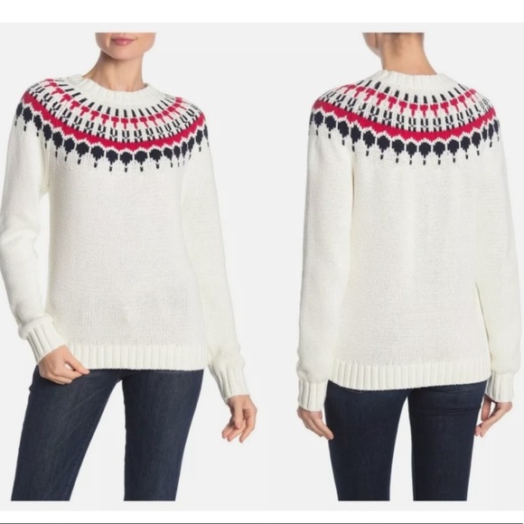 LIKE NEW FAIR ISLE JCREW SWEATER - Picture 2 of 6